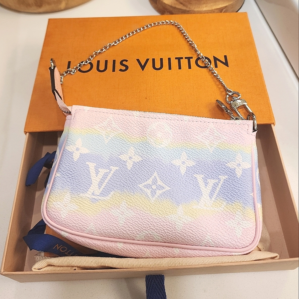 ✨️2020 LV louis vuitton monogram escale mini pochette accessoires